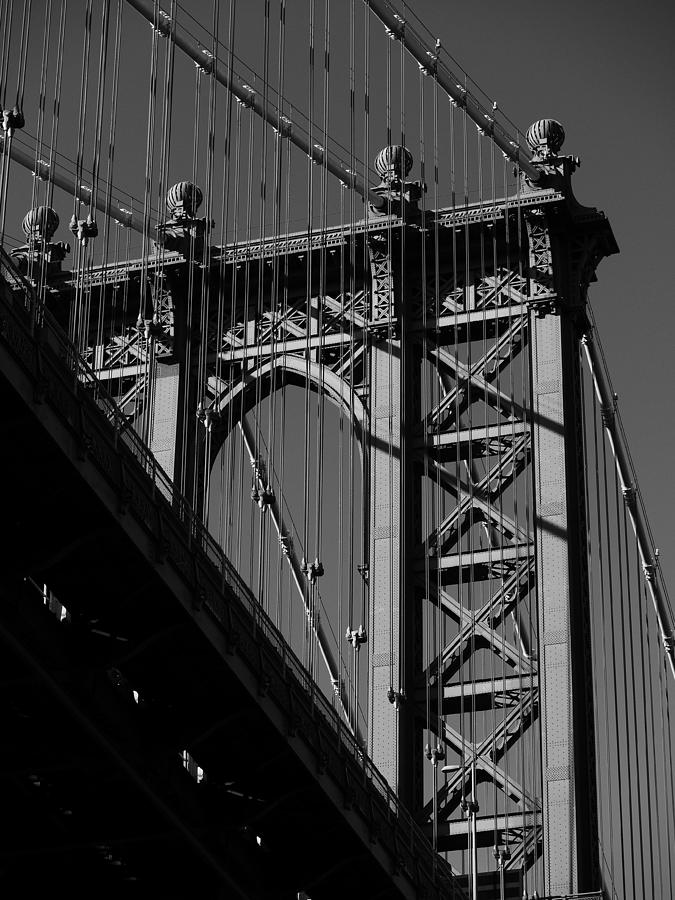 Manhattan Bridge Tower from  John Street Photograph by Jack Riordan