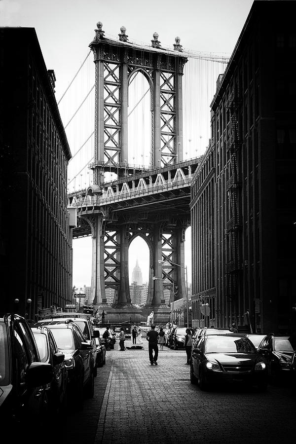 Architecture Photograph - Manhattan Bridge View by Jessica Jenney