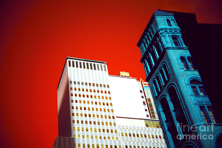 Manhattan Building Colors Pop Art Photograph by John Rizzuto