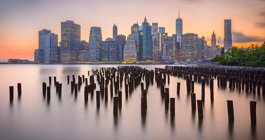 Manhattan Dusk Photograph by Mark Rogers