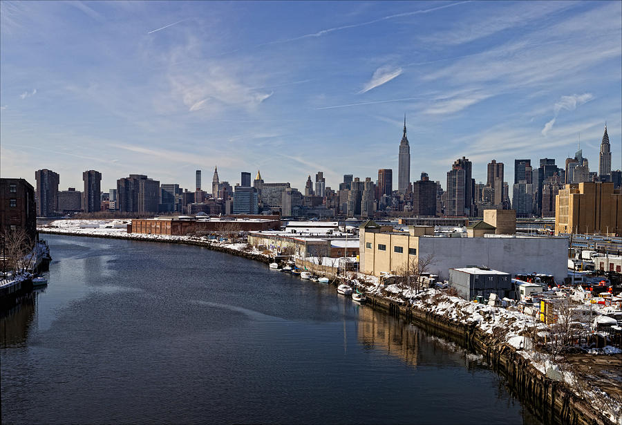 Manhattan from Greenpoint in Winter 2 Photograph by Robert Ullmann