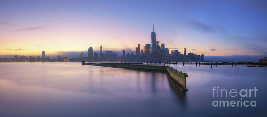 Manhattan From Jersey City Panorama Photograph