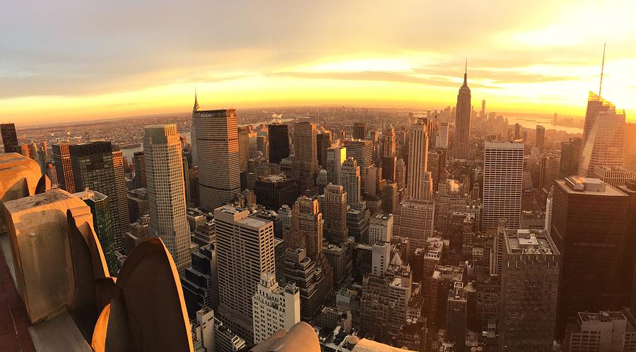 Manhattan Golden Hour Photograph by Cheryl Page - Fine Art America