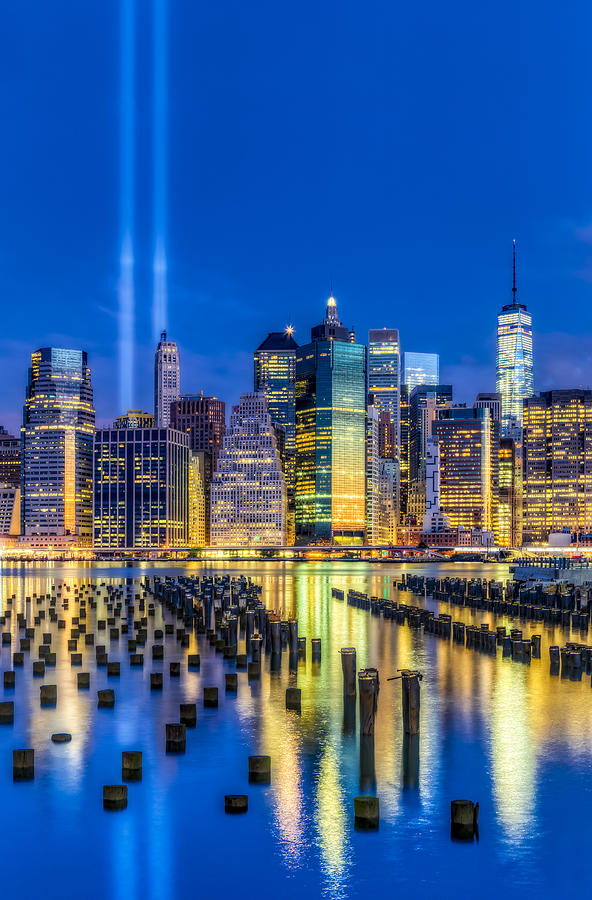 New York City Photograph - Manhattan NYC 911 Tribute by Susan Candelario