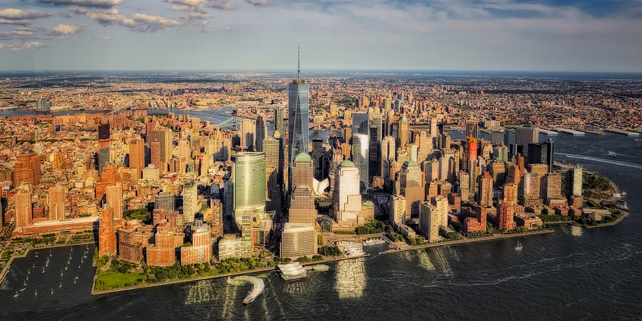 Manhattan NYC Aerial View Photograph by Susan Candelario