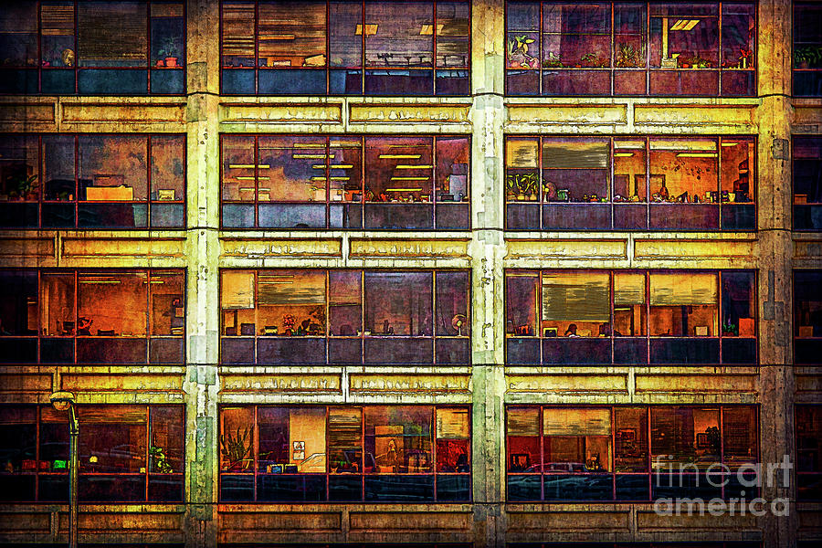 Manhattan Office Windows Photograph by Stuart Row