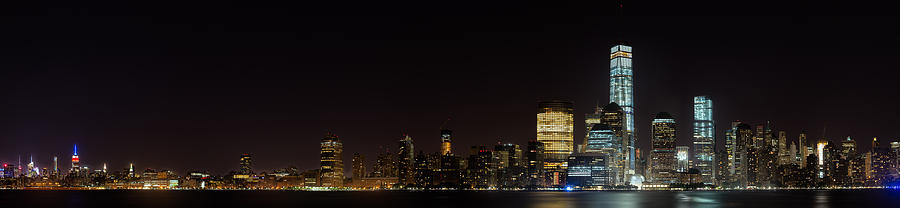 Architecture Photograph - Manhattan Pano From the Hudson by Andres Leon