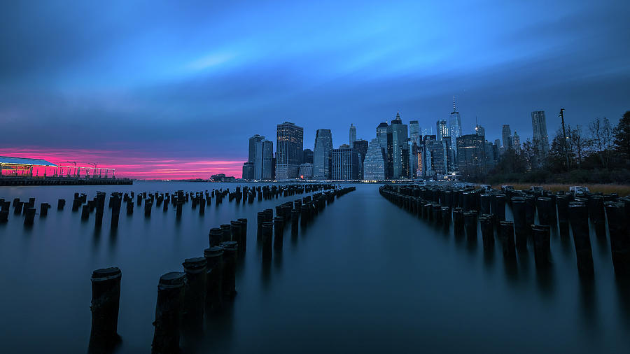 Manhattan Skyline at sunset - New York, USA - Travel photography Photograph by Giuseppe Milo