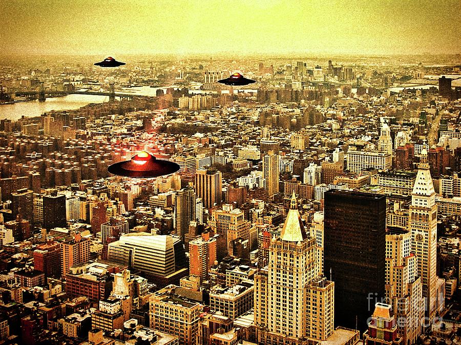 Manhattan Skyline By Raphael Terra Digital Art