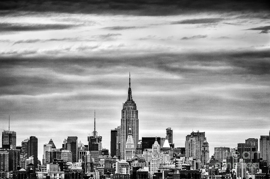 Empire State Building Photograph - Manhattan Skyline by John Farnan