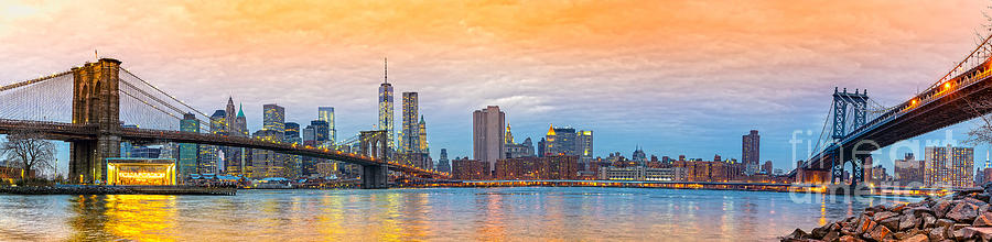 Manhattan skyline - New York City - USA Photograph by Luciano Mortula