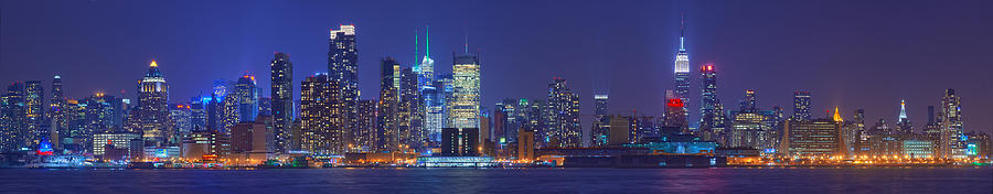 Manhattan Skyline - Panorama Photograph by Steven Maxx