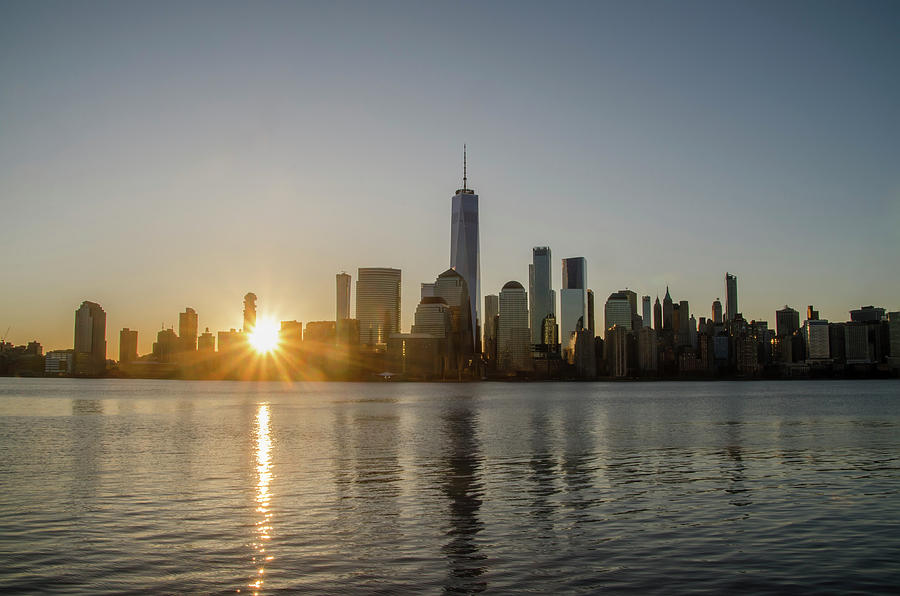 Manhattan Skyline Sunrise Photograph by Bill Cannon