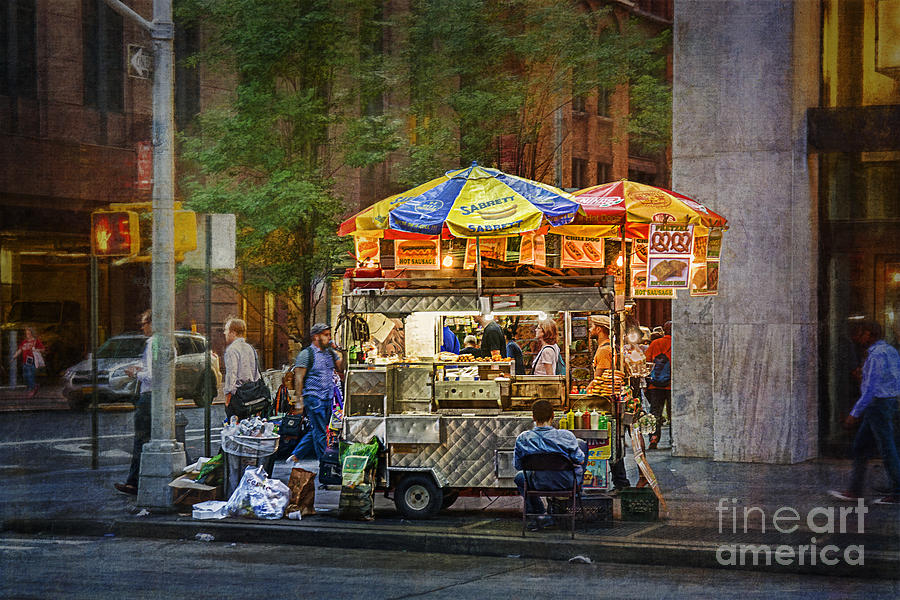 Manhattan Street Vendor Photograph by Stuart Row