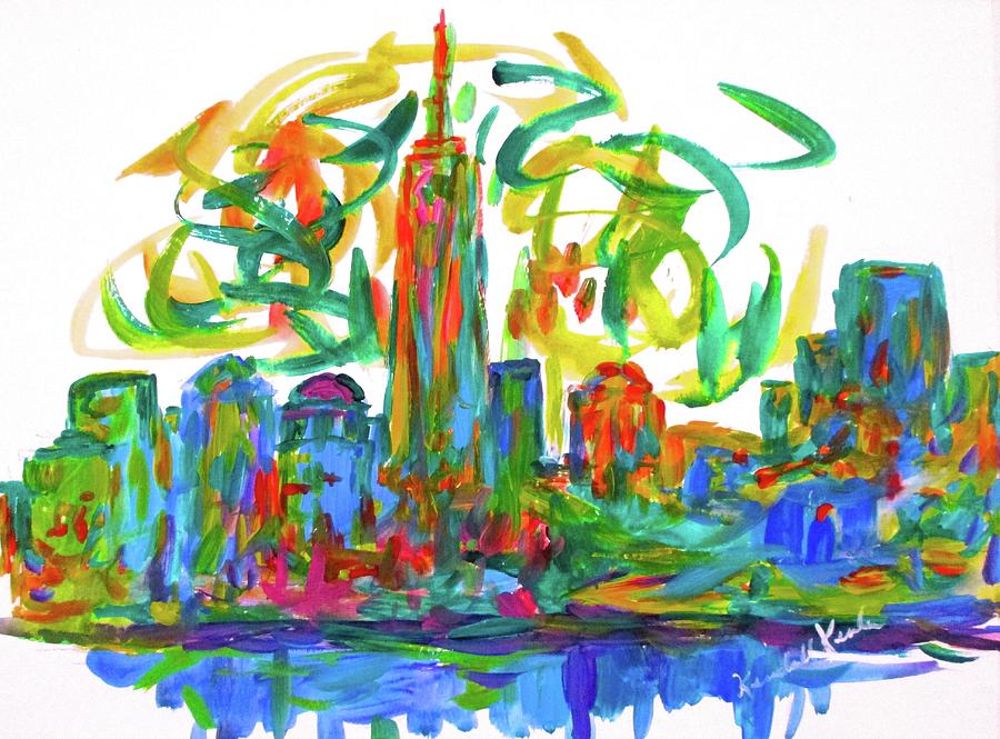 Manhattan Twirl Painting by Kendall Kessler