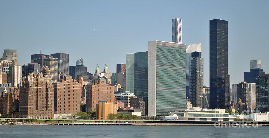 City Photograph - Manhattan UN by Jost Houk