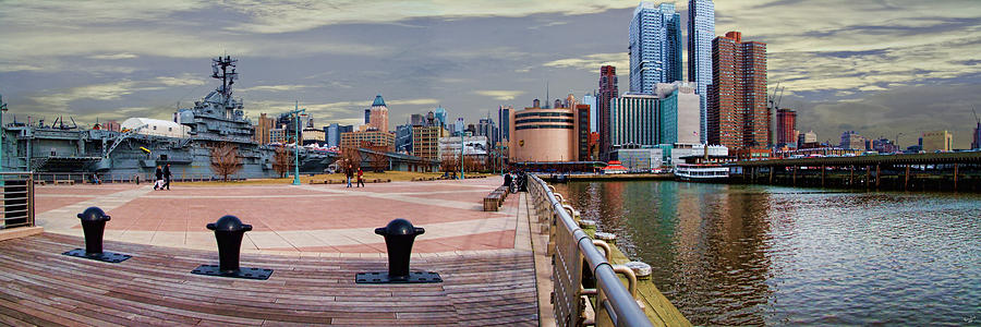 Pier Photograph - Manhattan West Side Panorama by Chris Lord