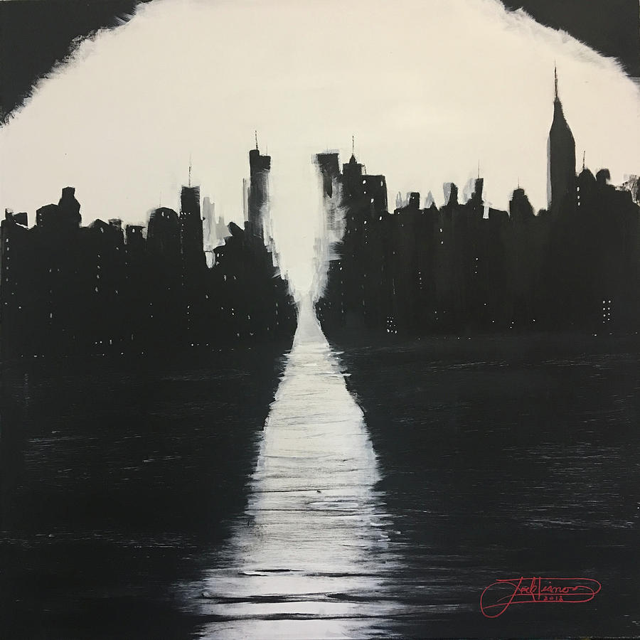 Manhattan Henge 1 Painting by Jack Diamond
