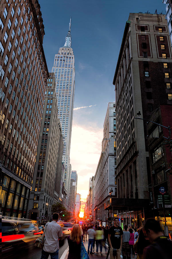 Manhattanhenge at 34th St. Photograph by Fran Gallogly
