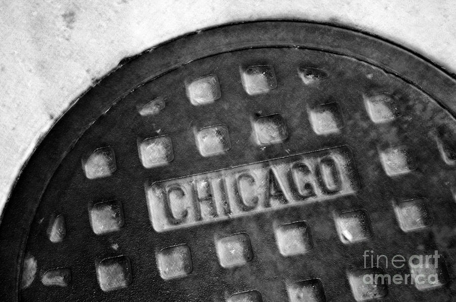 Manhole Cover on Chicago Street Photograph by Lane Erickson