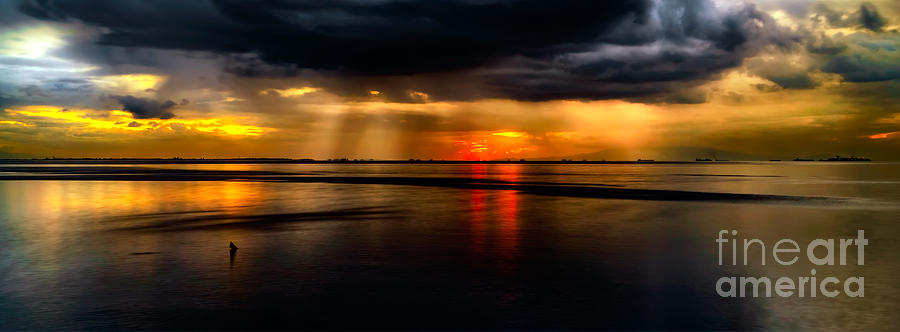 Manila Bay Sunset Photograph by Adrian Evans