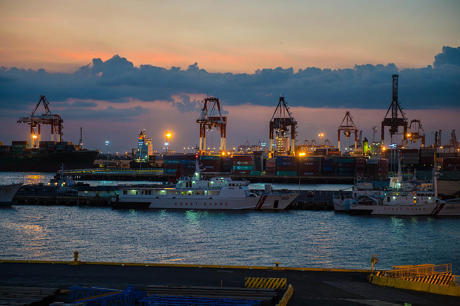 Manila Port Photograph by Judith Barath