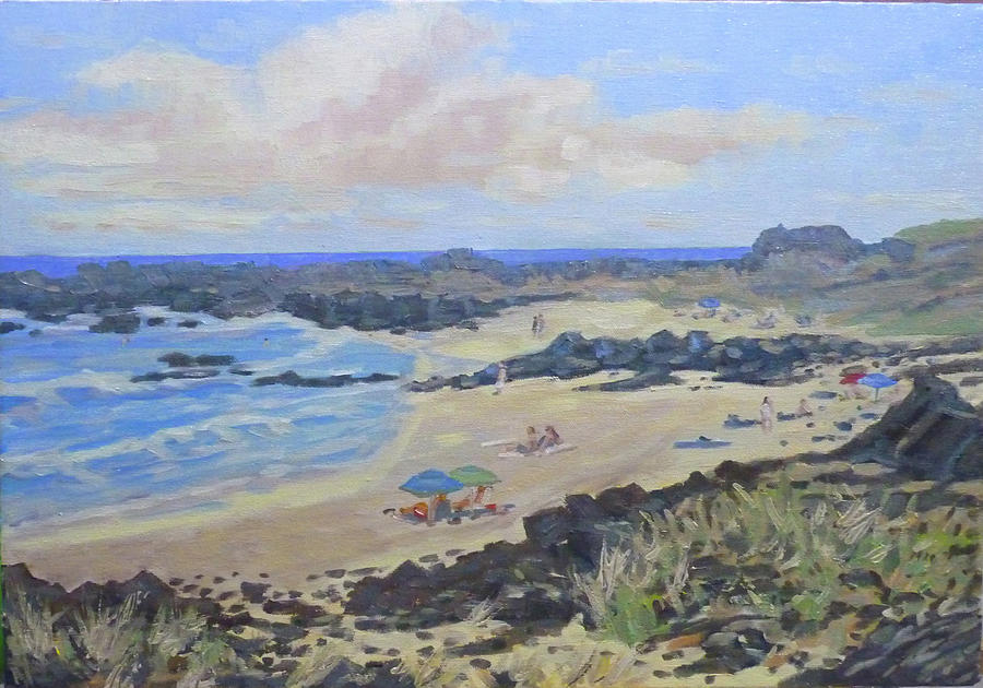 Manini Beach View Painting by Stan Chraminski