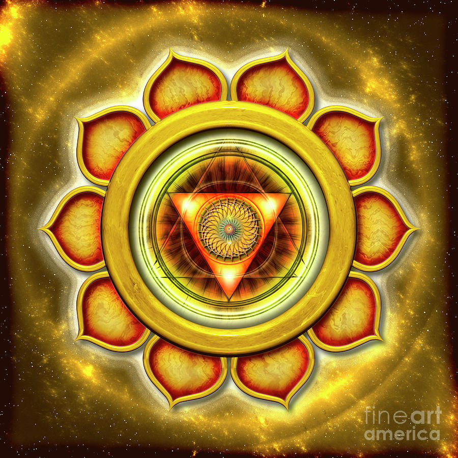 Manipura Chakra Series Open Chakra Digital Art By Dirk Czarnota