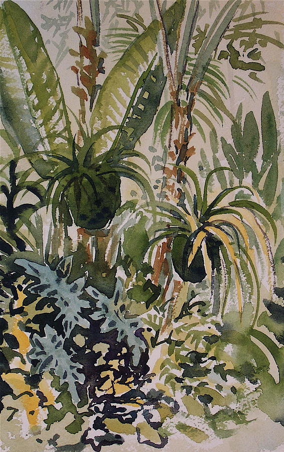 Manito Greenhouse Painting by Lynne Haines