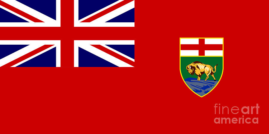 Flag Digital Art - Manitoba Flag by Frederick Holiday