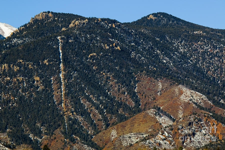 Manitou Incline photographed from Red Rock Canyon Photograph by Steven Krull