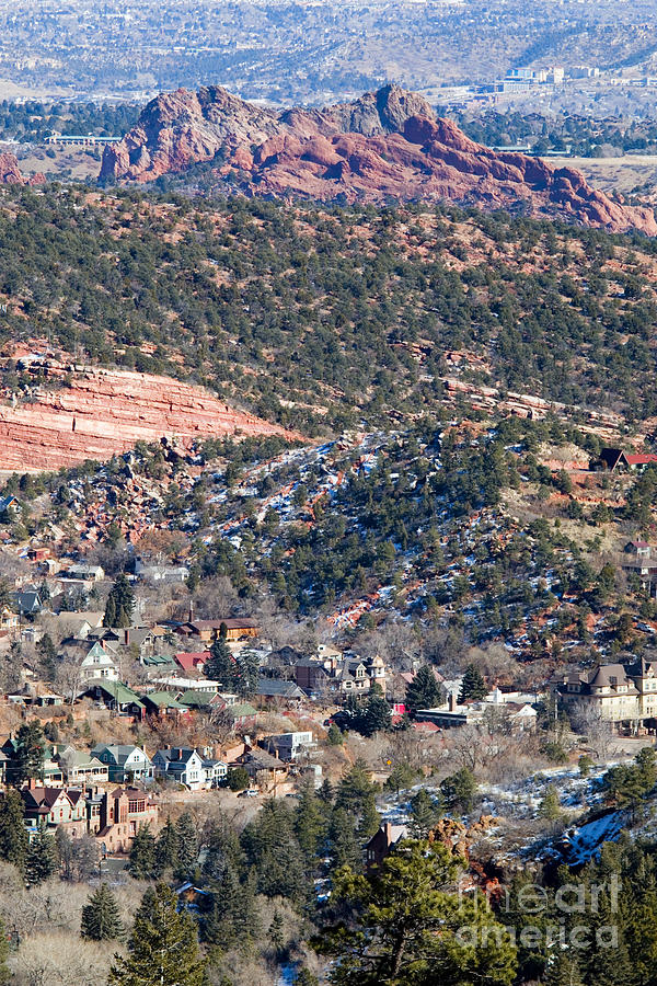 Manitou Springs and Garden of the Gods Photograph by Steven Krull