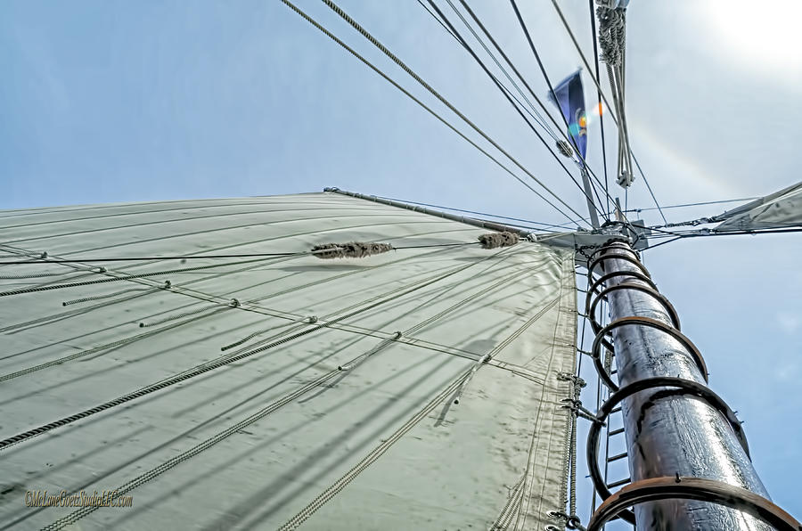 Rope Photograph - Manitou Tallship Sails by LeeAnn McLaneGoetz McLaneGoetzStudioLLCcom