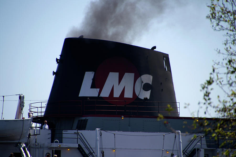 Manitowoc Wisconsin LMC Badger Tour Ship Smoke Stack Photograph by Thomas Woolworth