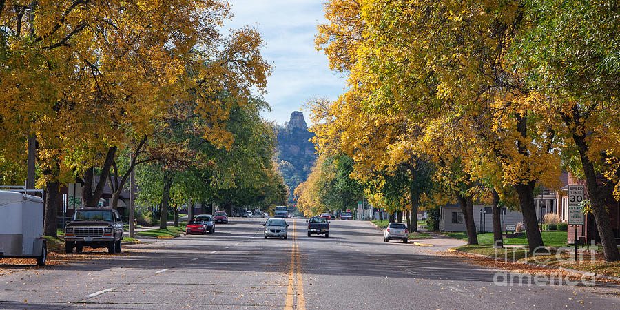 Mankato Avenue in Fall II Photograph by Kari Yearous