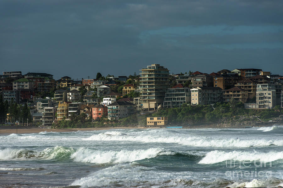 Manly beach on a stormy day Photograph by Andrew Michael