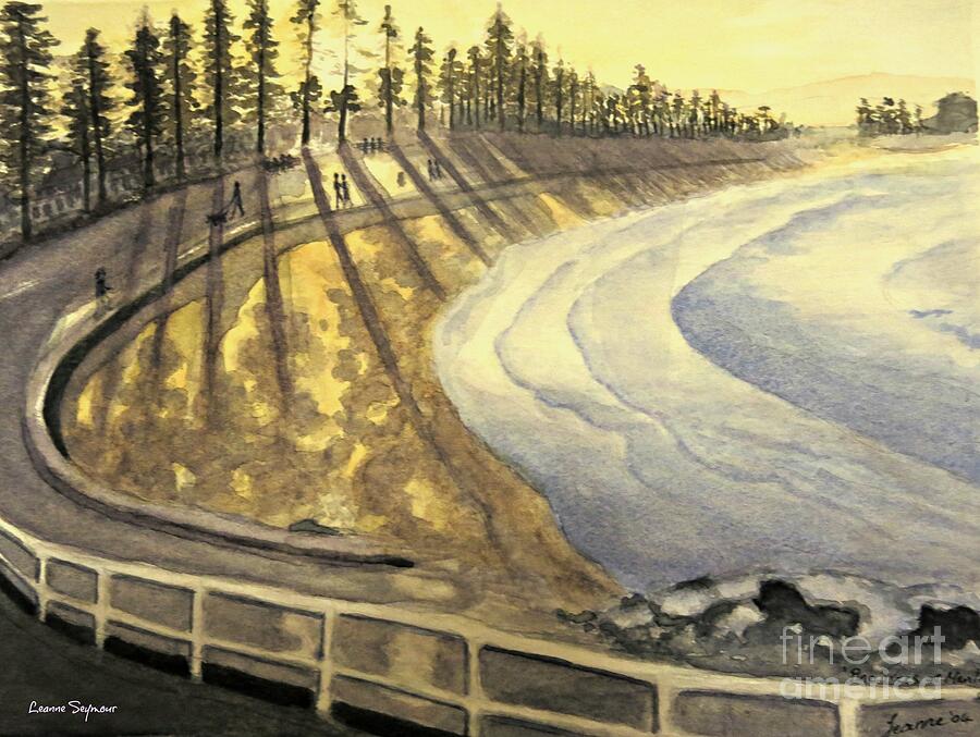 Manly Beach Sunset Painting by Leanne Seymour