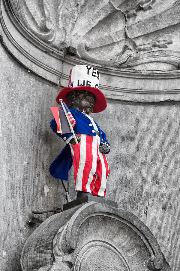 Manneken Pis on the Fourth of July Photograph by Georgia Clare