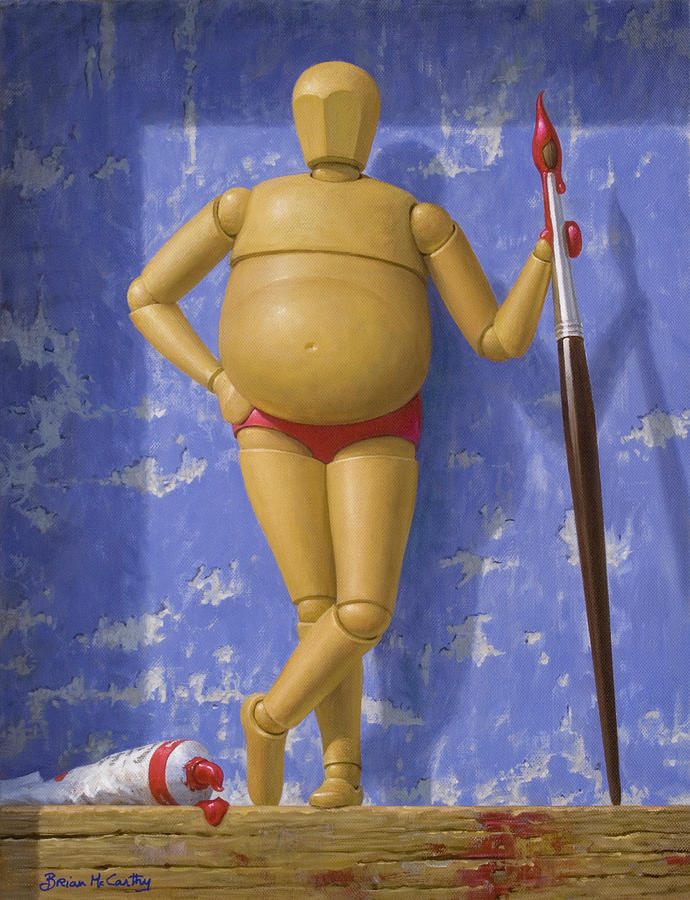 Surrealism Painting - Mannequin Artist by Brian McCarthy