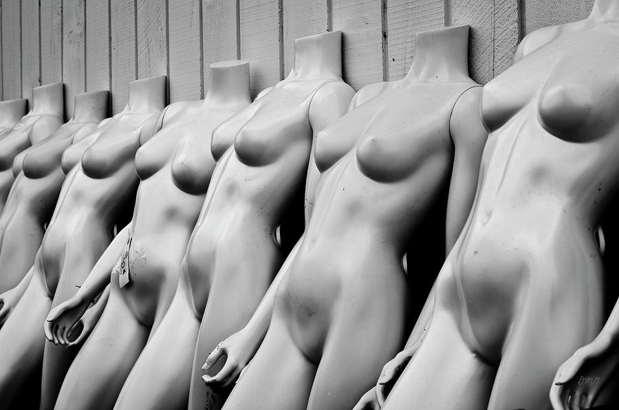 Black And White Photograph - Mannequin Lineup by David Gordon