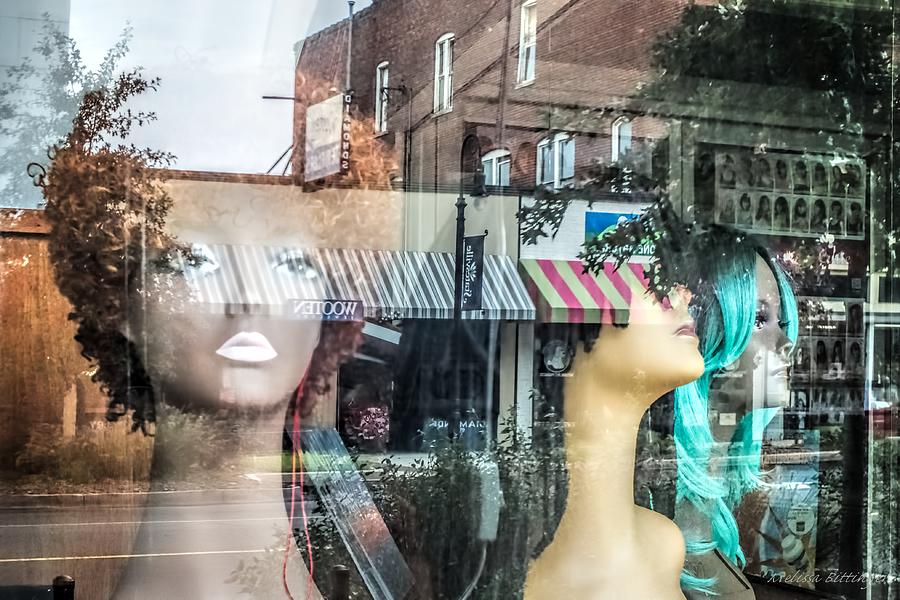 Mannequin Wig Shop Store Display Window Photograph by Melissa Bittinger