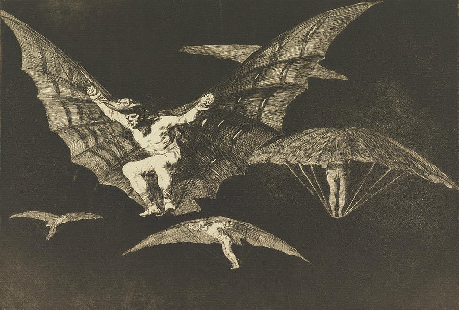Manner of Flying Relief by Francisco Goya