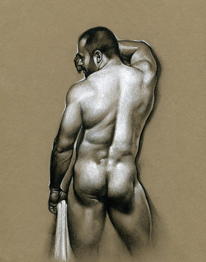 Nude Drawing - Manolo by Chris Lopez