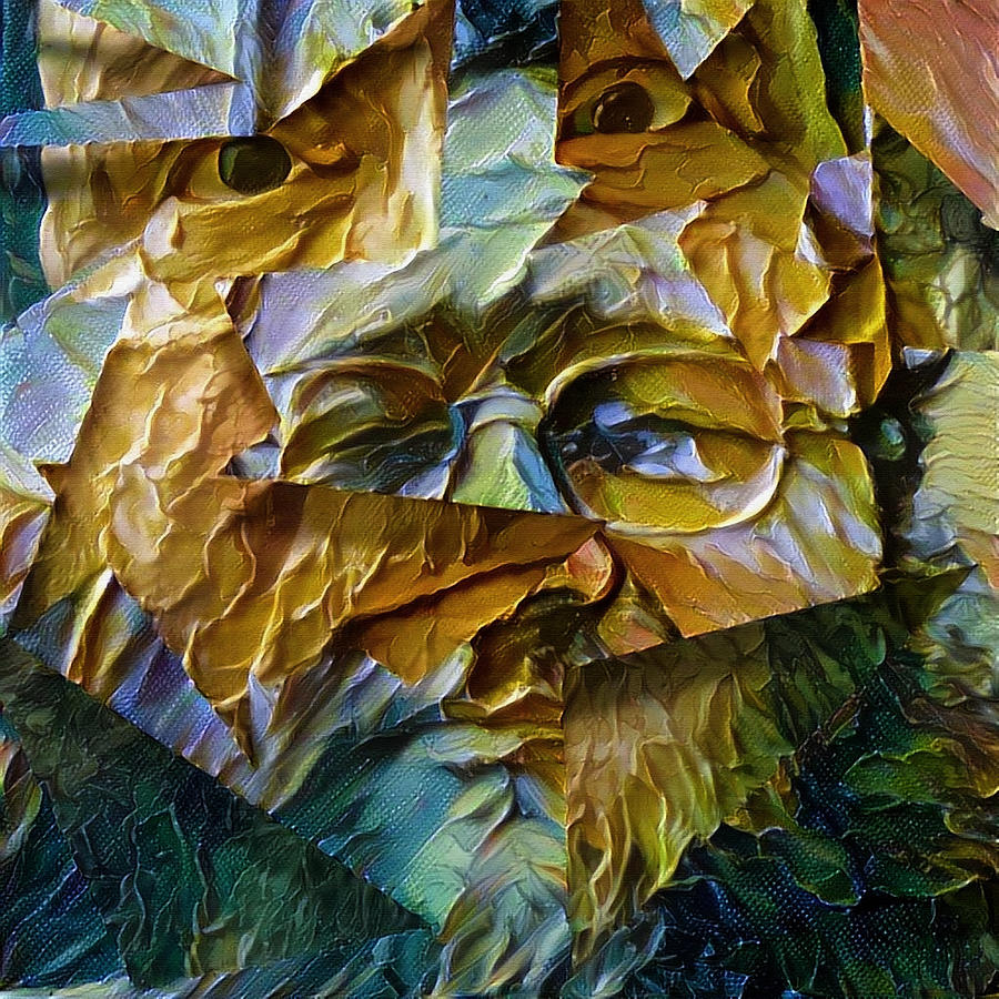 Mans face Digital Art by Bruce Rolff