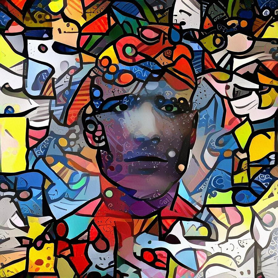 Mans head Digital Art by Bruce Rolff