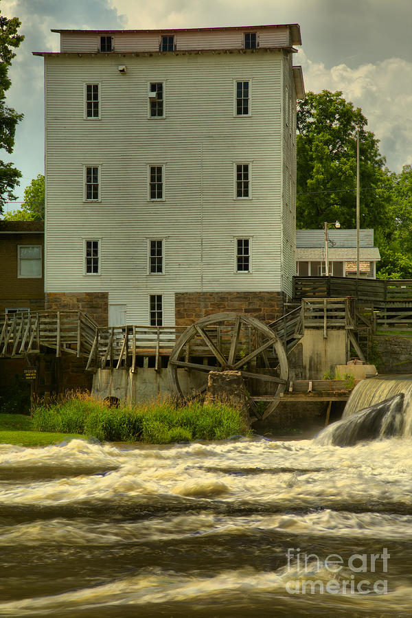 Mansfield Grist Mill Portrait Photograph by Adam Jewell