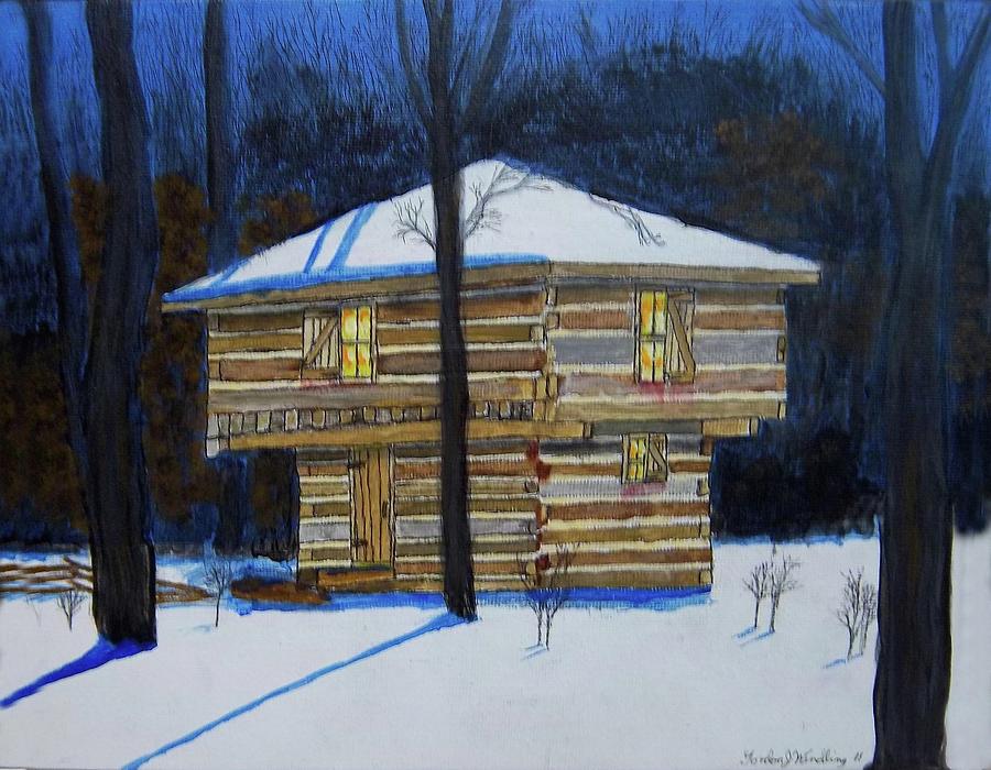 Mansfield Ohio Block House Painting By Gordon Wendling