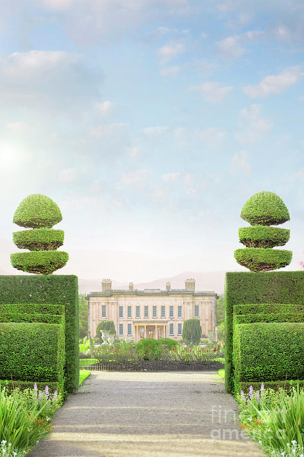 Mansion House Viewed Through A Topiary Hedge Photograph by Lee Avison