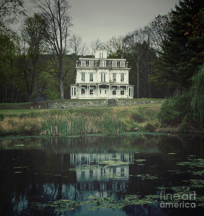 Mansion Reflected at Waterloo Photograph by Debra Fedchin