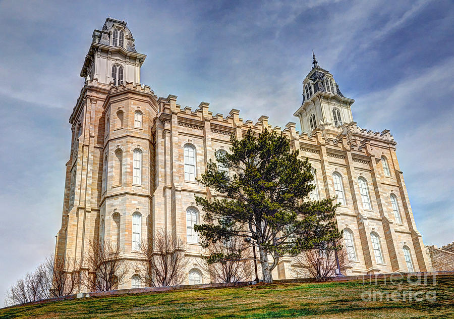 Manti Mormon LDS Temple HDR Photograph by Gary Whitton